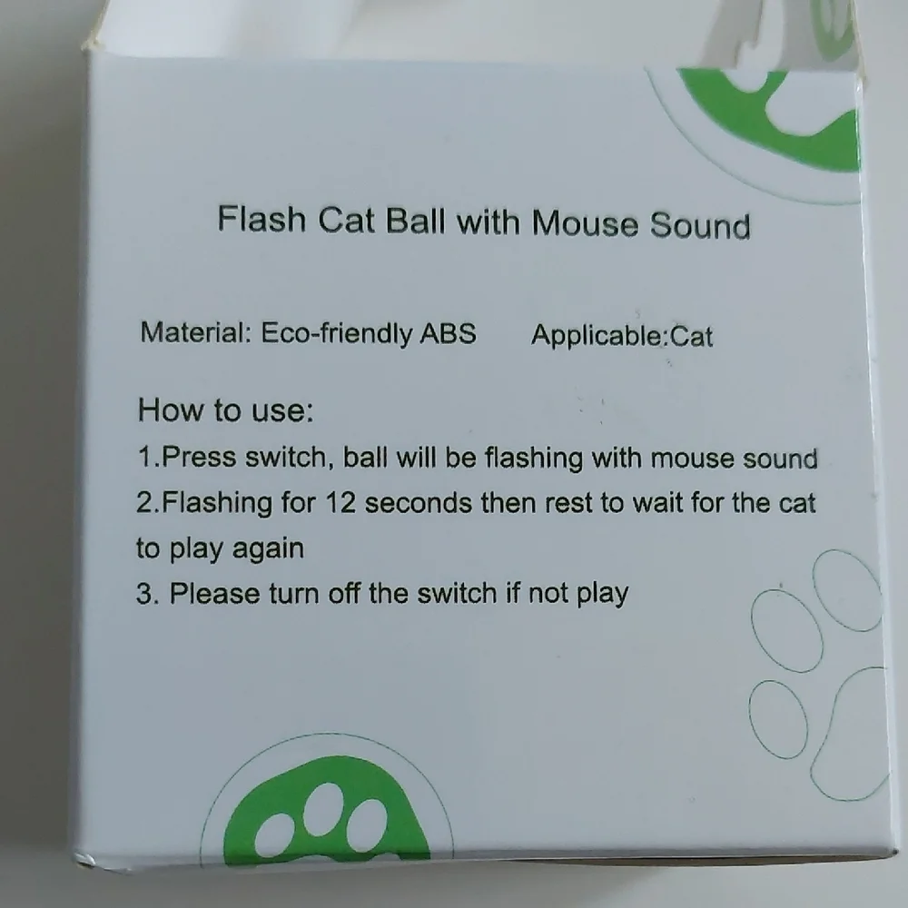 Interactive‎ Pink and White Cat Toy Ball